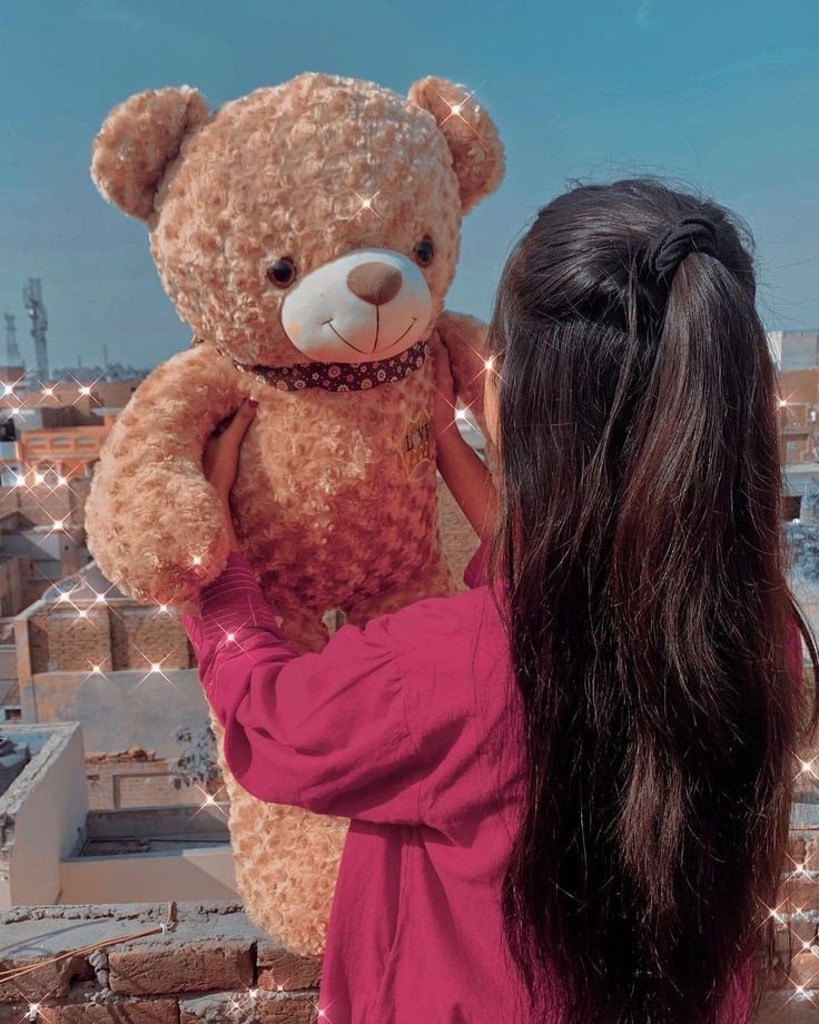 Instagram girl with teddy bear profile pictures