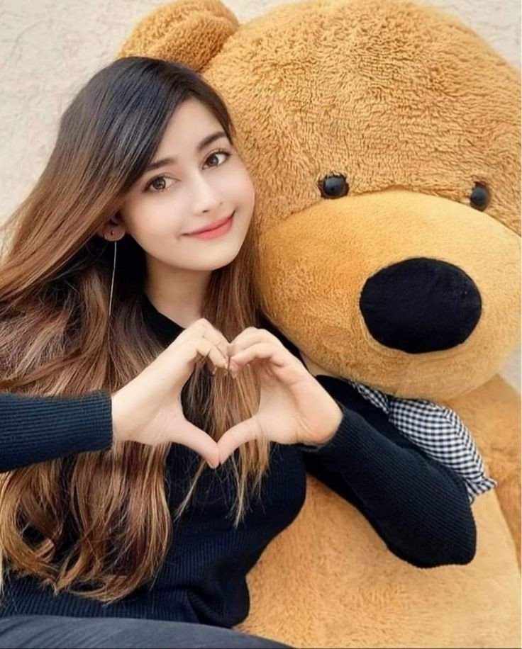 Instagram girl with teddy bear profile pictures