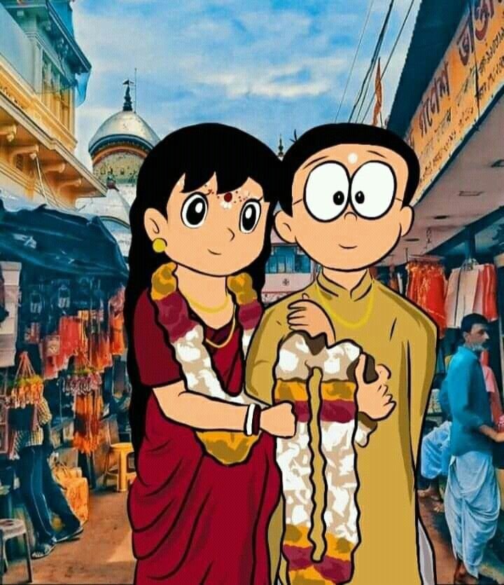 nobita and shizuka love images