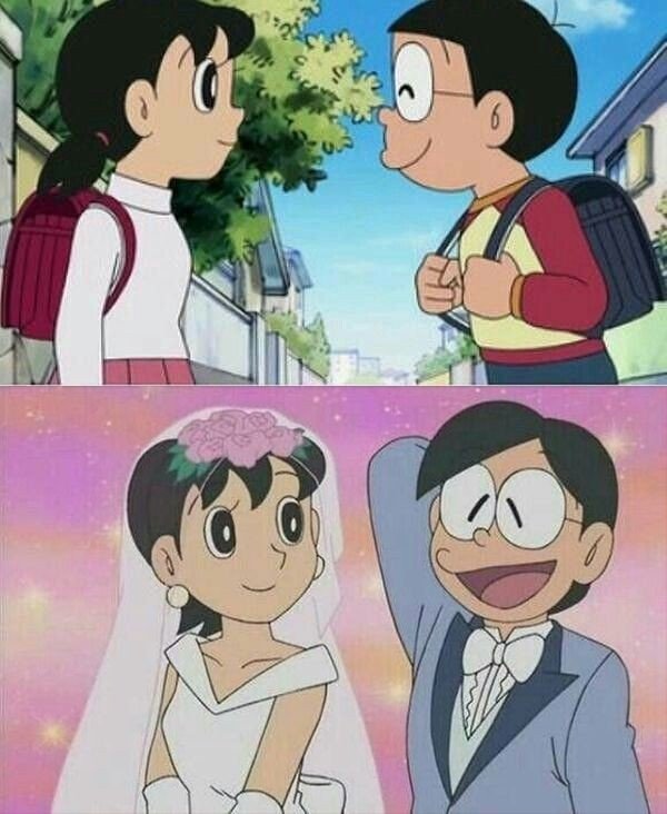 nobita and shizuka love images