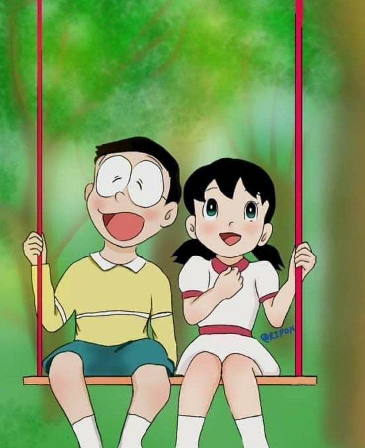 nobita and shizuka love images