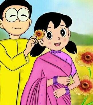 nobita and shizuka love images