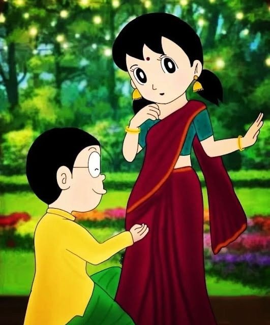 nobita and shizuka love images