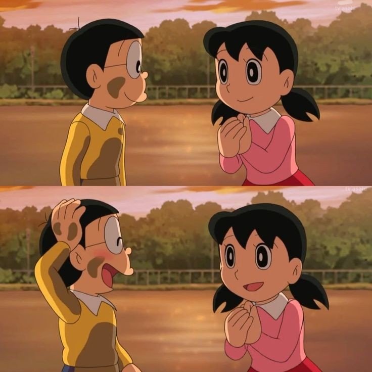 nobita and shizuka love images